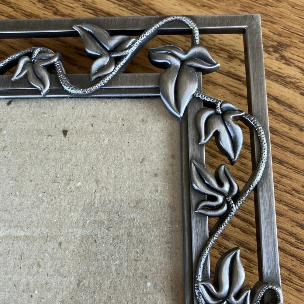 Vintage Silver Wrought Iron Ivy Vine Filigree Scrolls 5